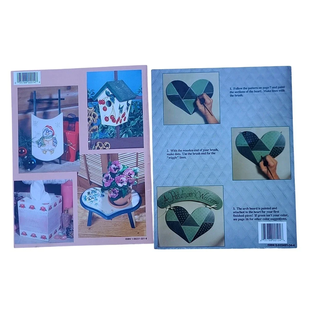 Hot Off The Press Tole & Decorative Painting 2 Book Set Beginner Guides Vintage